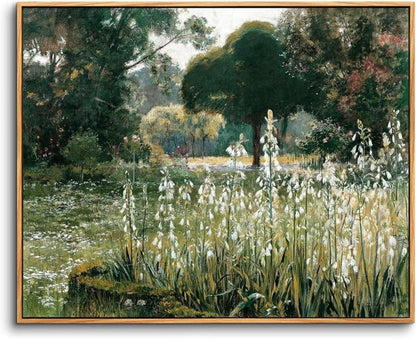 Vintage Leinwand Bilder mit Holzrahmen 30x40 cm Wandbilder Wohnzimmer