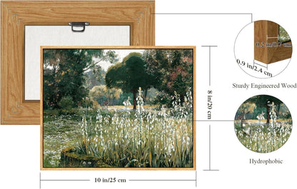 Vintage Leinwand Bilder 30x40 cm mit Holzrahmen - Natur Landschaft Kunstdruck