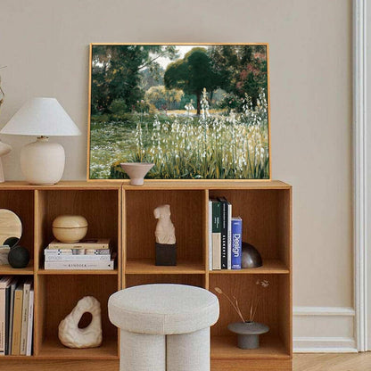 Vintage Leinwand Bilder mit Rahmen 30x40 cm Wandbilder Wohnzimmer Schlafzimmer