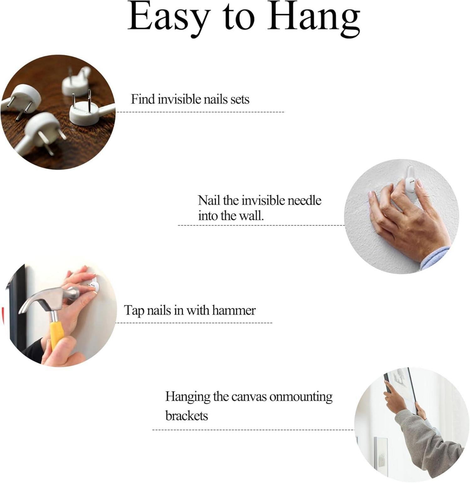 Vintage Leinwand Bilder mit Rahmen 30x40 cm Wandbilder Wohnzimmer Schlafzimmer