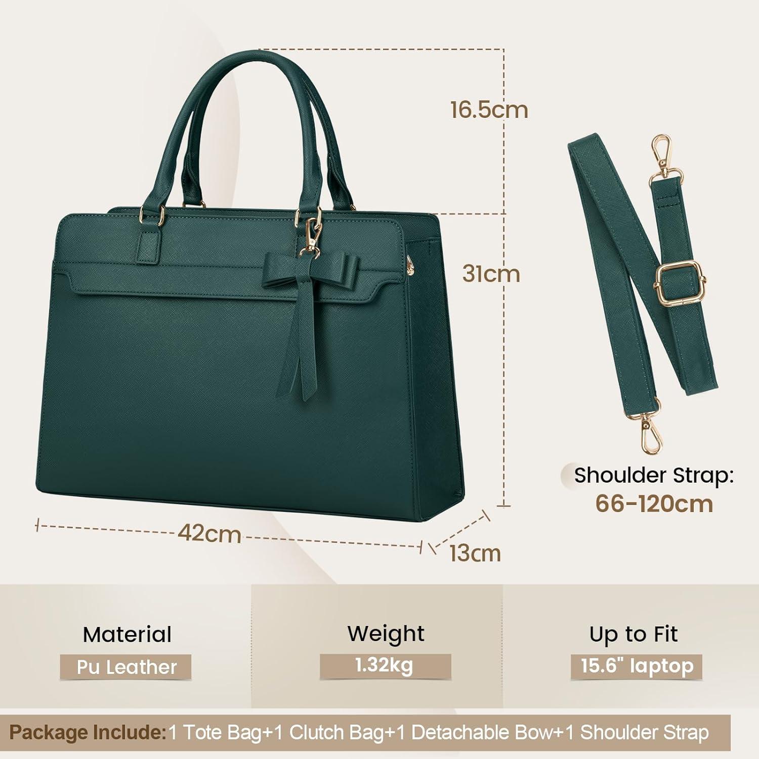 Geschenk Laptoptasche Damen Shopper groß 15.6 Zoll PU Leder