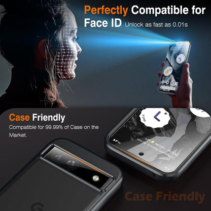 Panzer Schutzglas und Kameraschutz für Google Pixel 8a, 2+2 Set