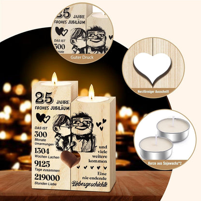 Silberhochzeit Geschenk Kerzenständer Deko 25 Hochzeitstag