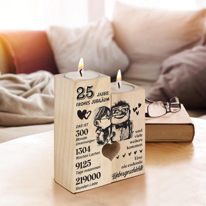 Silberhochzeit Geschenk Kerzenständer Deko 25 Hochzeitstag