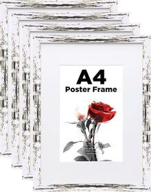 Bilderrahmen Set A4 mit Passepartout & Acrylglas