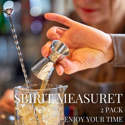 Edelstahl Cocktail Messbecher Set 2cl 4cl Barmaß für Cocktails