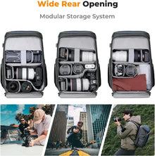 Kamerarucksack 25L mit 16Zoll-Laptopfach für Canon Nikon