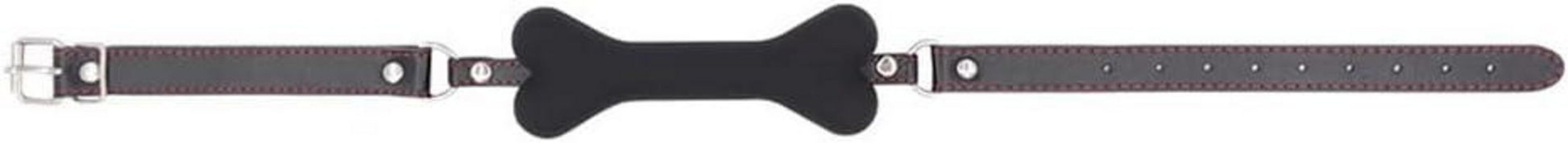 Silikon Mundknebel Hundeknochen SM Bondage Spielzeug Schwarz