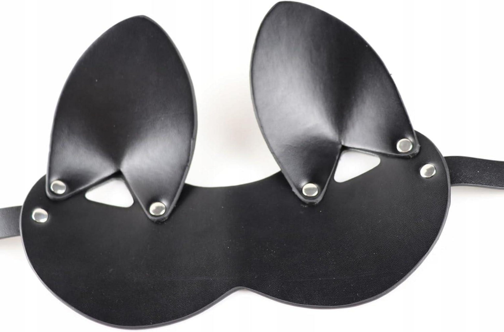 Moinha SM Leder Augenmaske mit Nieten für Damen BDSM Erotik Masken Bondage