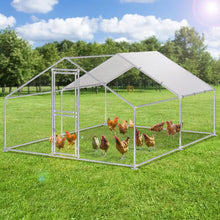 Freigehege Hühner Kaninchen Wasserdichtes PE-Farbtuch Silber 3x4x2m