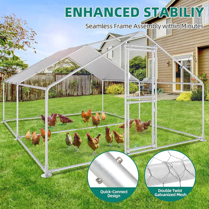 Hühnerstall Freilaufgehege Kaninchen Wasserdichtes PE-Farbtuch 3x4x2m