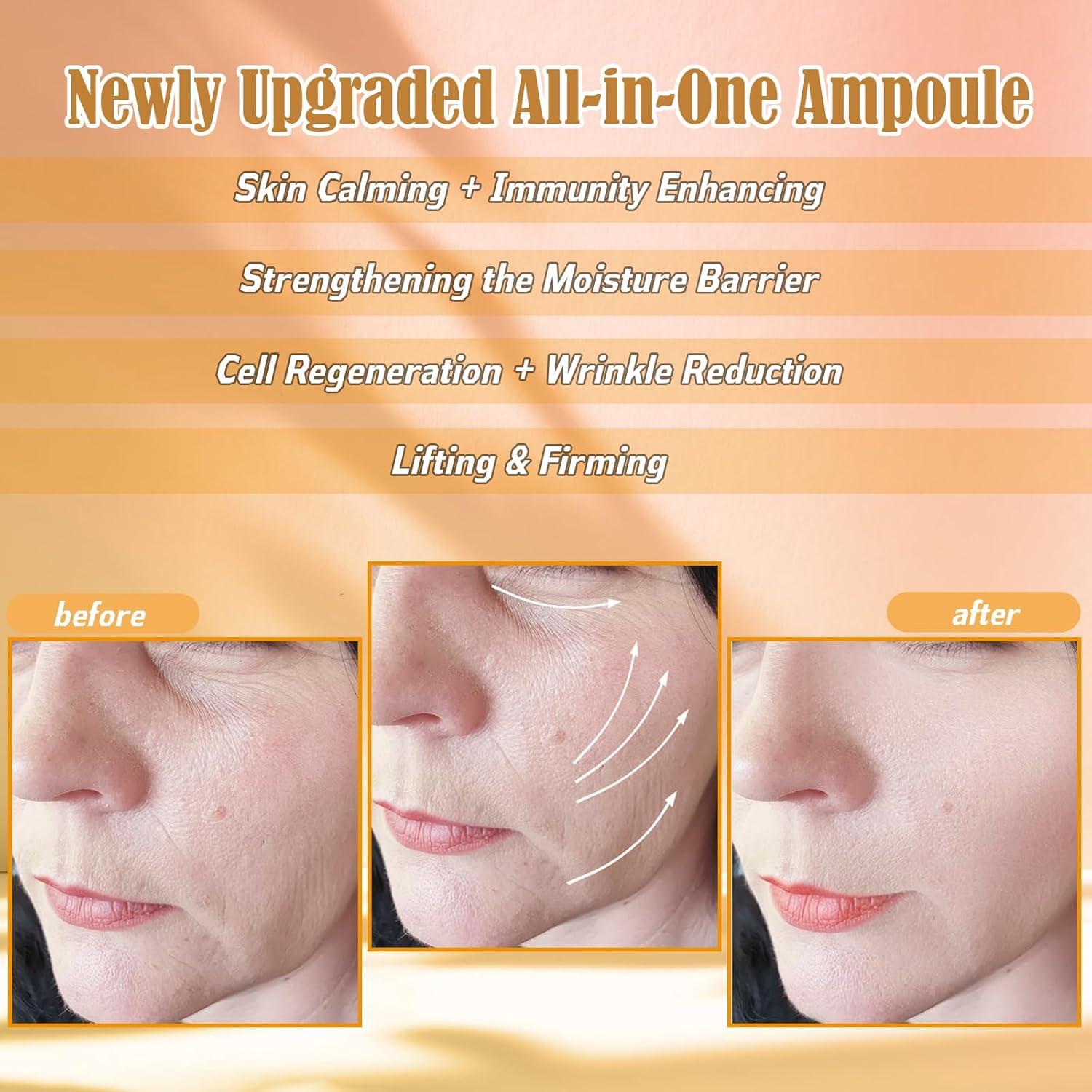 Collagen Hyaluron Serum Kollagen Propolis ALA-Ampullen Anti-Aging