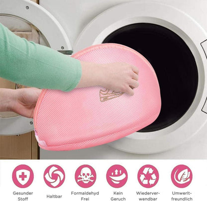 2er Pack Wäschenetz Wäschesack Rosa für Schuhe Sneaker Schutz Organizer