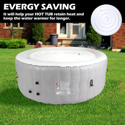 165cm Runde Aufblasbare Whirlpool Thermoabdeckung Outdoor Winterfest