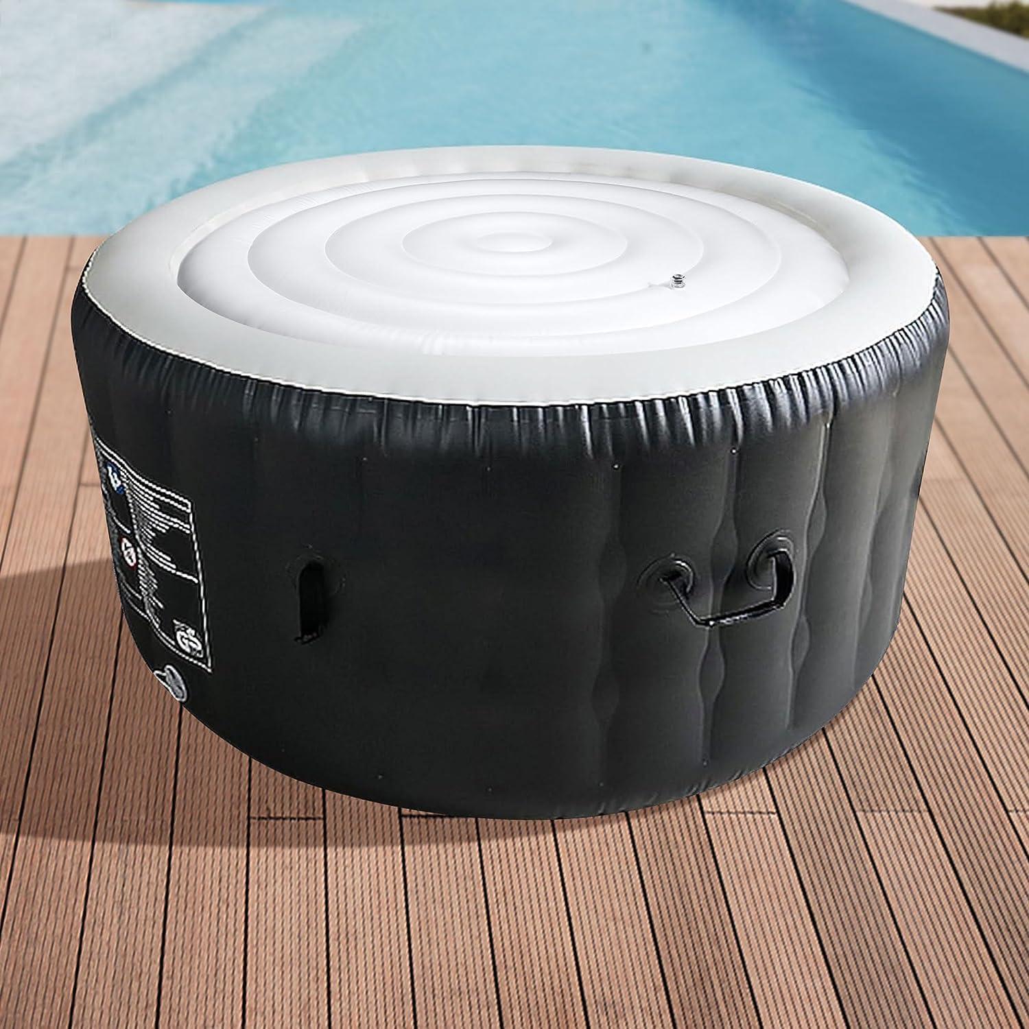 165cm Runde Aufblasbare Whirlpool Thermoabdeckung Outdoor Winterfest