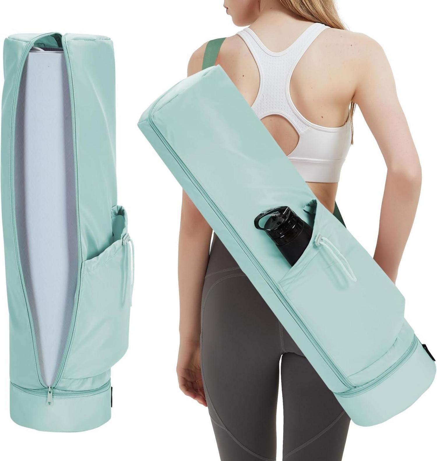 Yogatasche Damen mit Nassfach und Flaschentasche Yogamatte Tasche