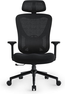 Ergonomischer Gaming Bürostuhl Hochklappbar 150KG Belastbar Schwarz