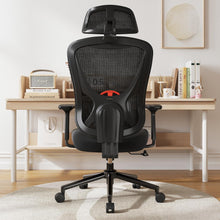 Hochklappbarer ergonomischer Schreibtischstuhl mit