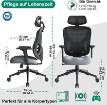 Ergonomischer Bürostuhl mit Lendenkissen