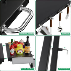 Klappbarer Trolley BBQ Grill für Enders Urban Serie Gasgrills