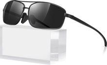 Polarisierte UV400 Herren Sonnenbrille Al-Mg Metallrahmen Feder