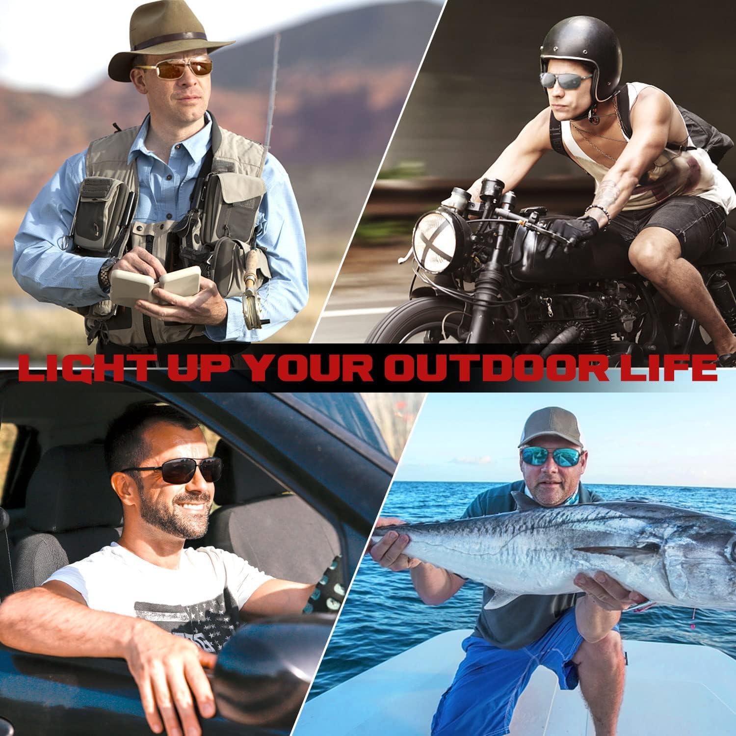 Sonnenbrille Herren Polarisiert Al-Mg Metallrahmen UV400 Schutz