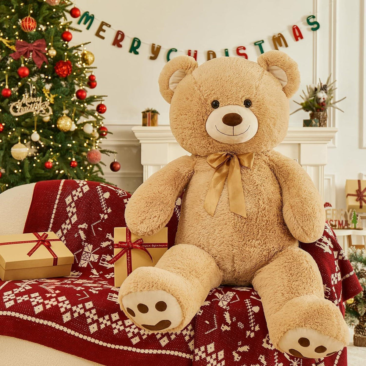 Riesiger Kuschelteddybär 120cm - Weiches Plüschtier Geschenk