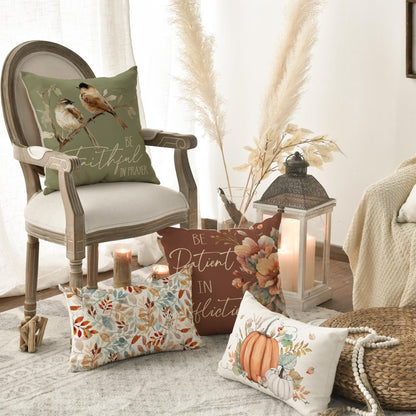 Artoid Herbst Inspirational Kissenbezüge 4er Set 45x45 cm Sofa Deko