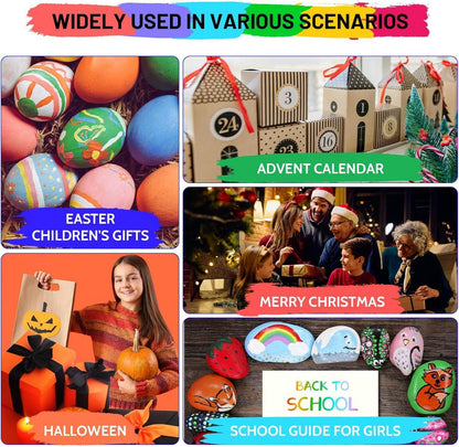 Acrylstifte 24 Farben Wasserfest Holz Mädchen Geschenke 5-12 Jahre