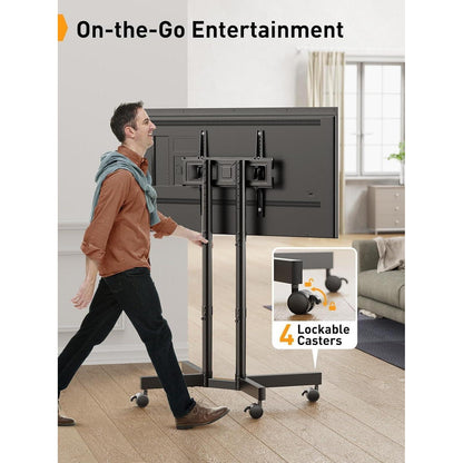 TV Ständer Rollbar 32-70 Zoll Plasma LCD LED Fernseher