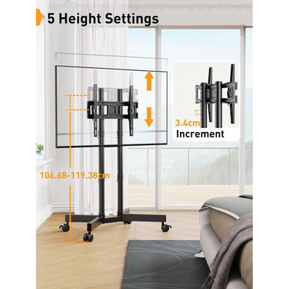 TV Ständer Rollbar 32-70 Zoll Plasma LCD LED Fernseher