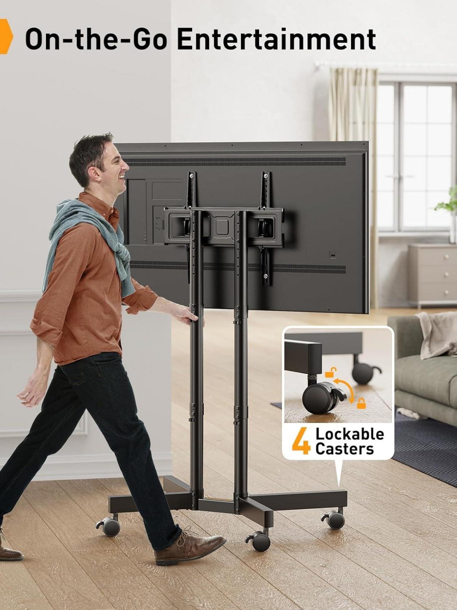 TV Ständer Rollbar 32-70 Zoll Plasma LCD LED Fernseher