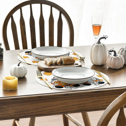 Artoid Mode Herbst Kürbisse Ahornblätter Platzsets 4er Set 37cm