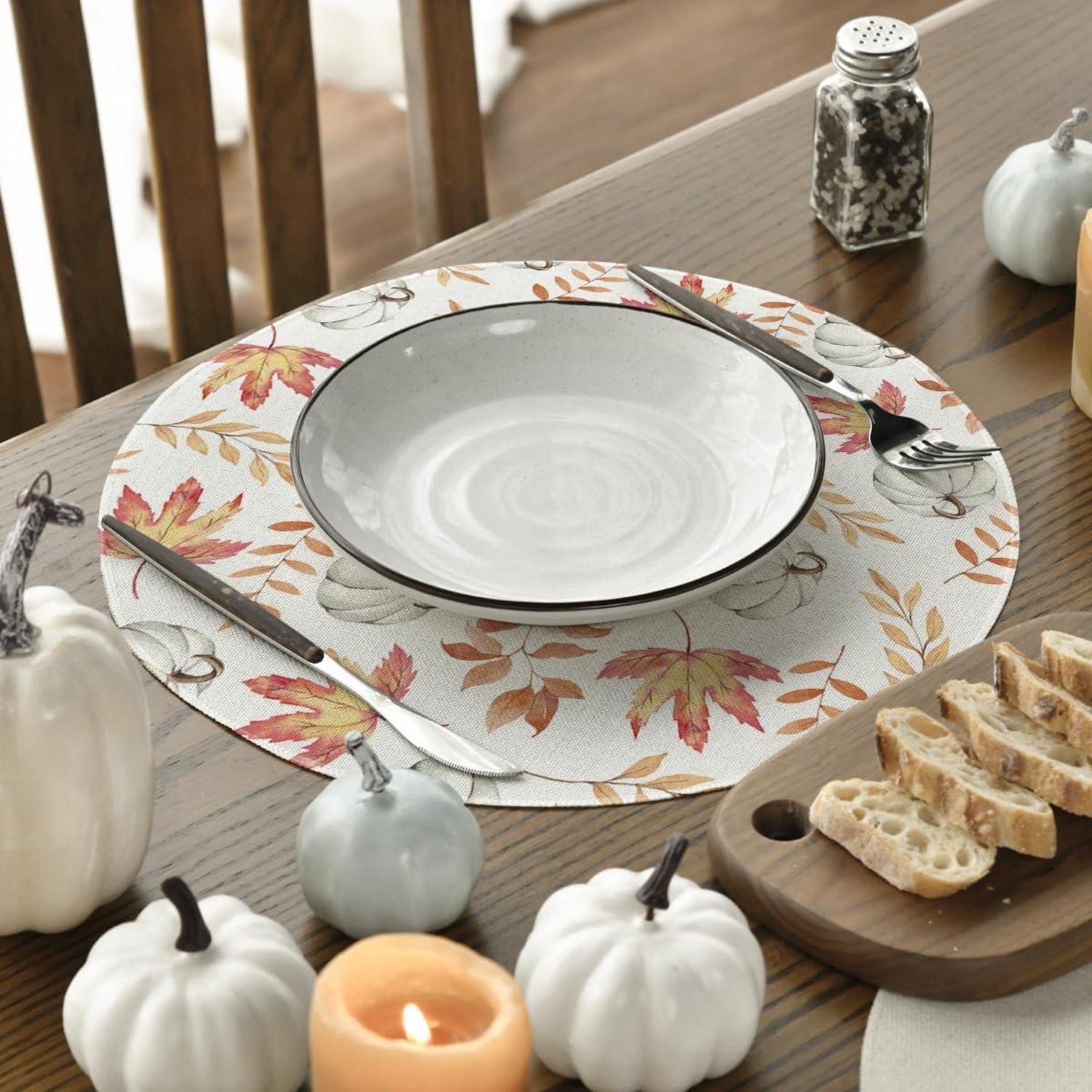 Artoid Mode Herbst Orange Platzsets 4er Set 37cm