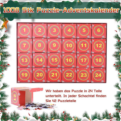 Adventskalender Puzzle 1008 Teile Weihnachtsgeschenk für