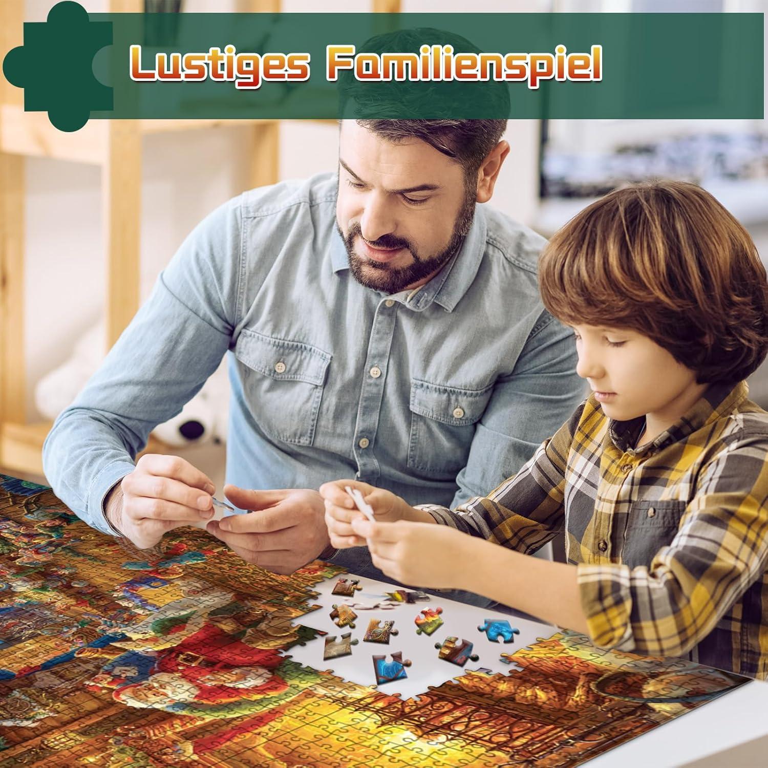 Adventskalender 2024 Puzzle 1008 Teile Weihnachtspuzzle 24 Tage Countdown bis Weihnachten