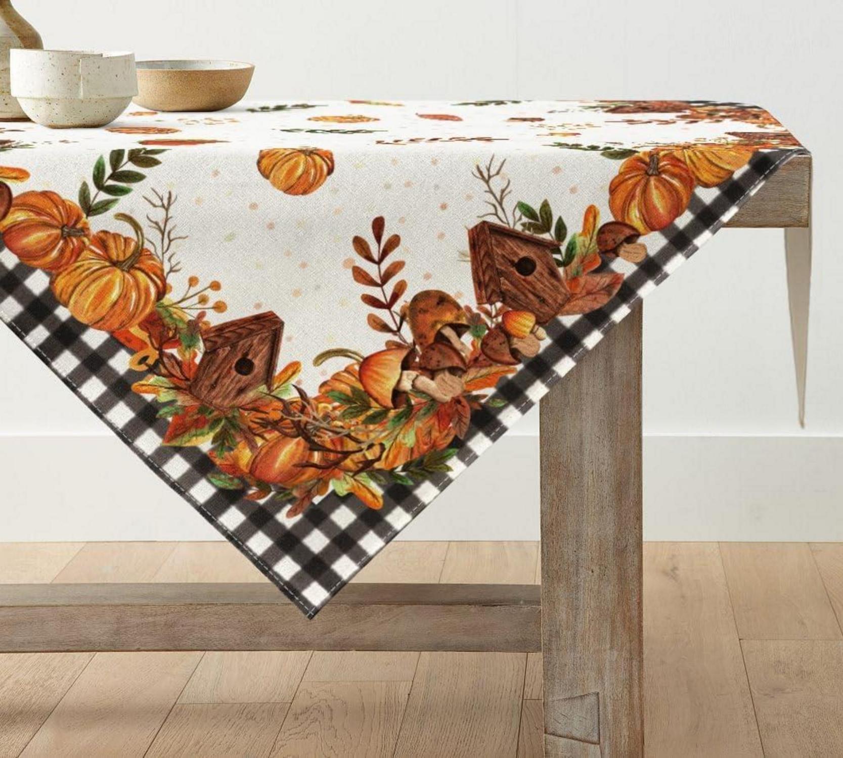 Artoid Mode Herbst Tischdecke Büffelkaro Dekoration