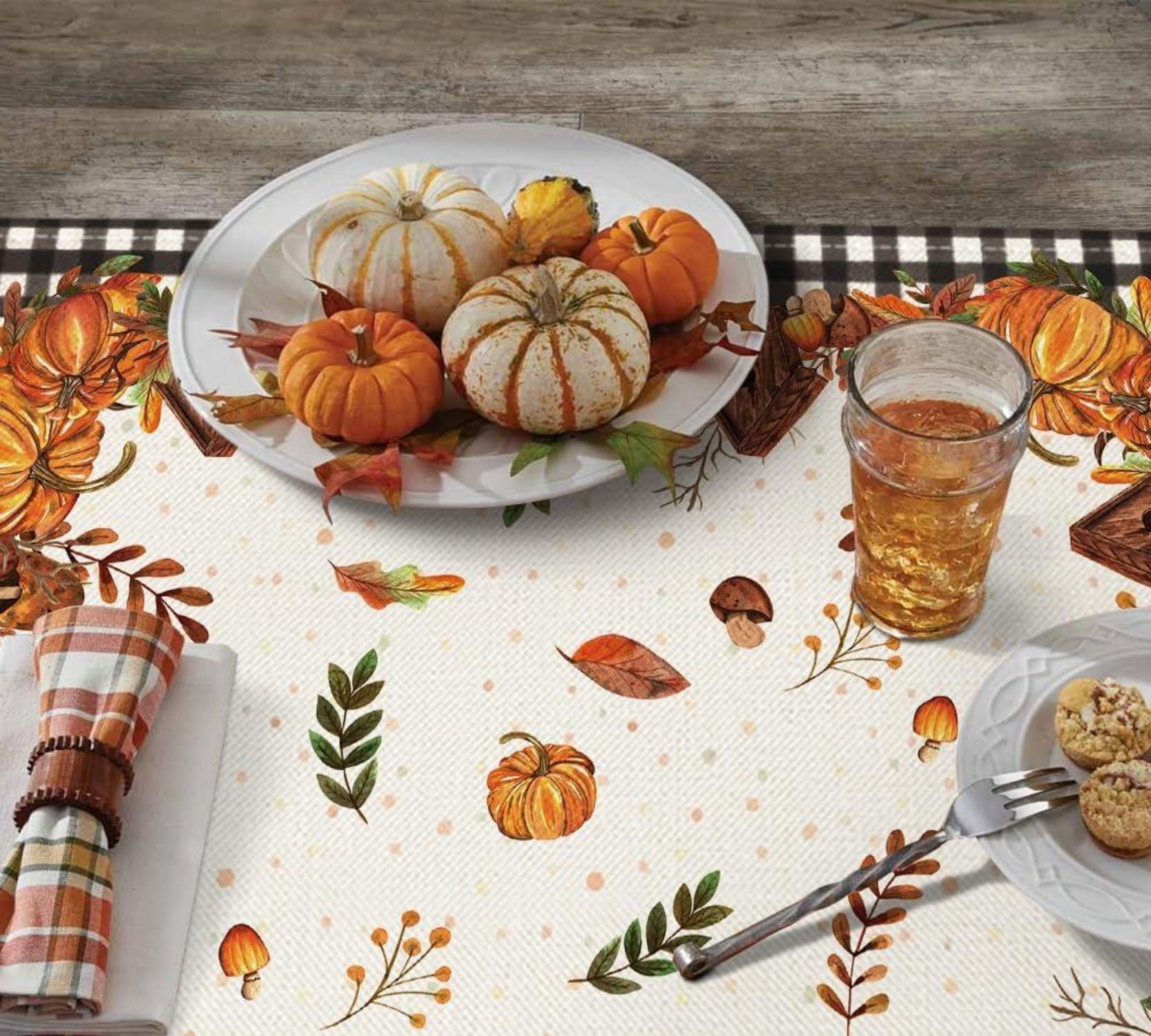 Artoid Mode Herbst Tischdecke Büffelkaro Küche Dekoration