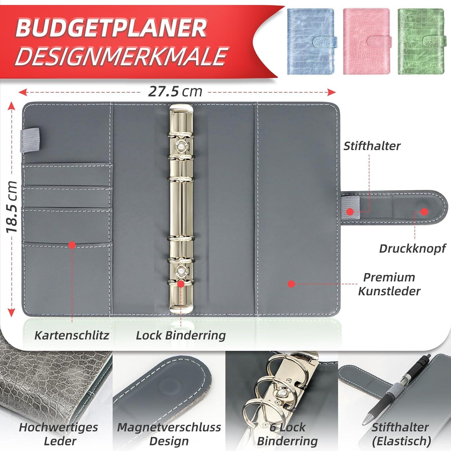 2024 Geld Sparen Challenge Buch Set Spar Budget Planner A6
