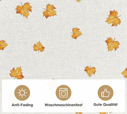 Artoid Mode Herbst Tischdecke Kürbisse Ahornblätter 85x85 cm
