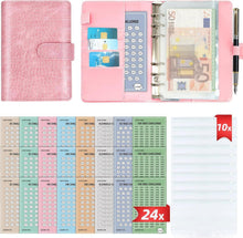 Geld Sparen Challenge Buch mit 8 Spar Challenges - Budget Planner A6