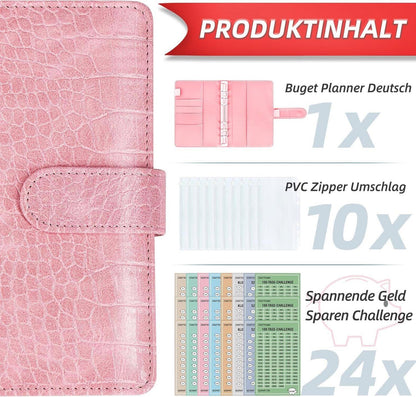 2024 Geld Sparen Challenge Buch mit 8 Spar Challenges - Budget Planner Spar Challenge A6