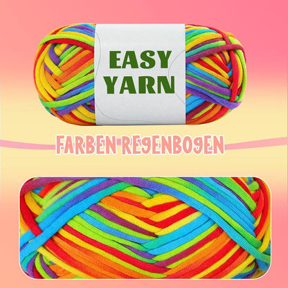 Regenbogenfarbenes Häkelgarn Set für Anfänger 1 Pack