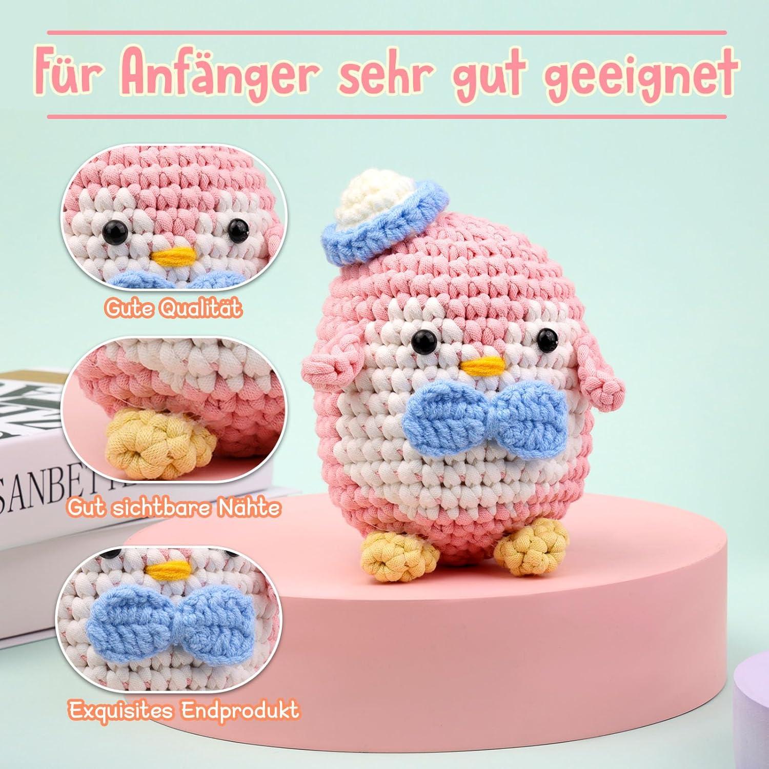 1 Pack Regenbogen Häkelgarn Anfänger Set mit Zubehör