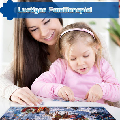 Adventskalender Puzzle 2024 Weihnachts Jigsaw 1008 Teile für Kinder & Erwachsene