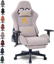 Ergonomischer Gaming Stuhl Vintage-PU-Leder 90°-150° neigbar