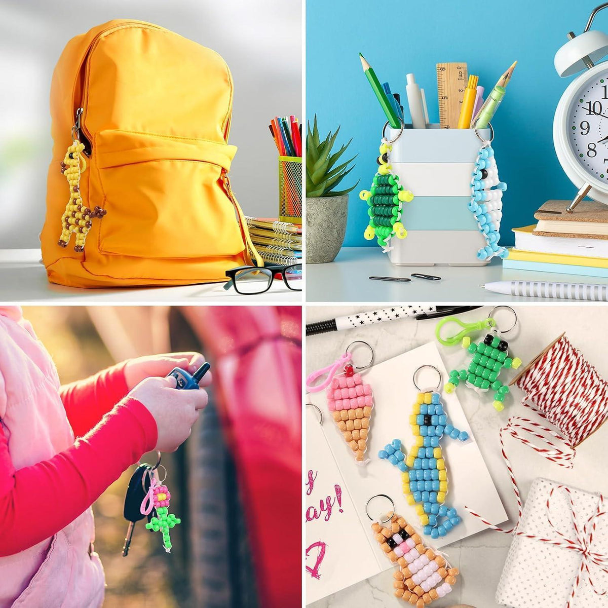 Bastelset Ponyperlen Tiere – 1500 Teile DIY Set für Kinder