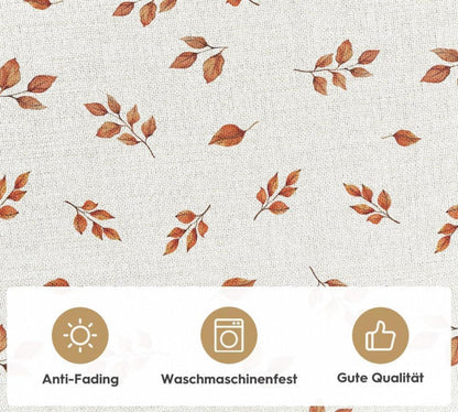 Herbst Tischdecke Eukalyptus Orange Kürbisse 100x100 cm