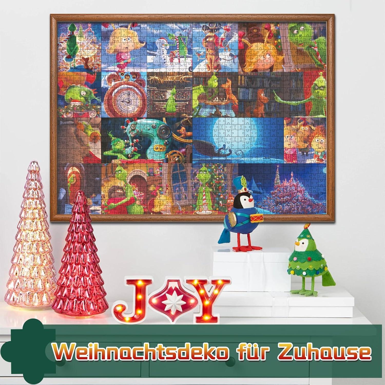 Adventskalender Puzzle 2024 Weihnachtspuzzle 1008 Teile Erwachsene Kinder