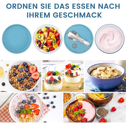 Bugucat Müslibecher to Go 650ml Lunchpot Joghurt Salat